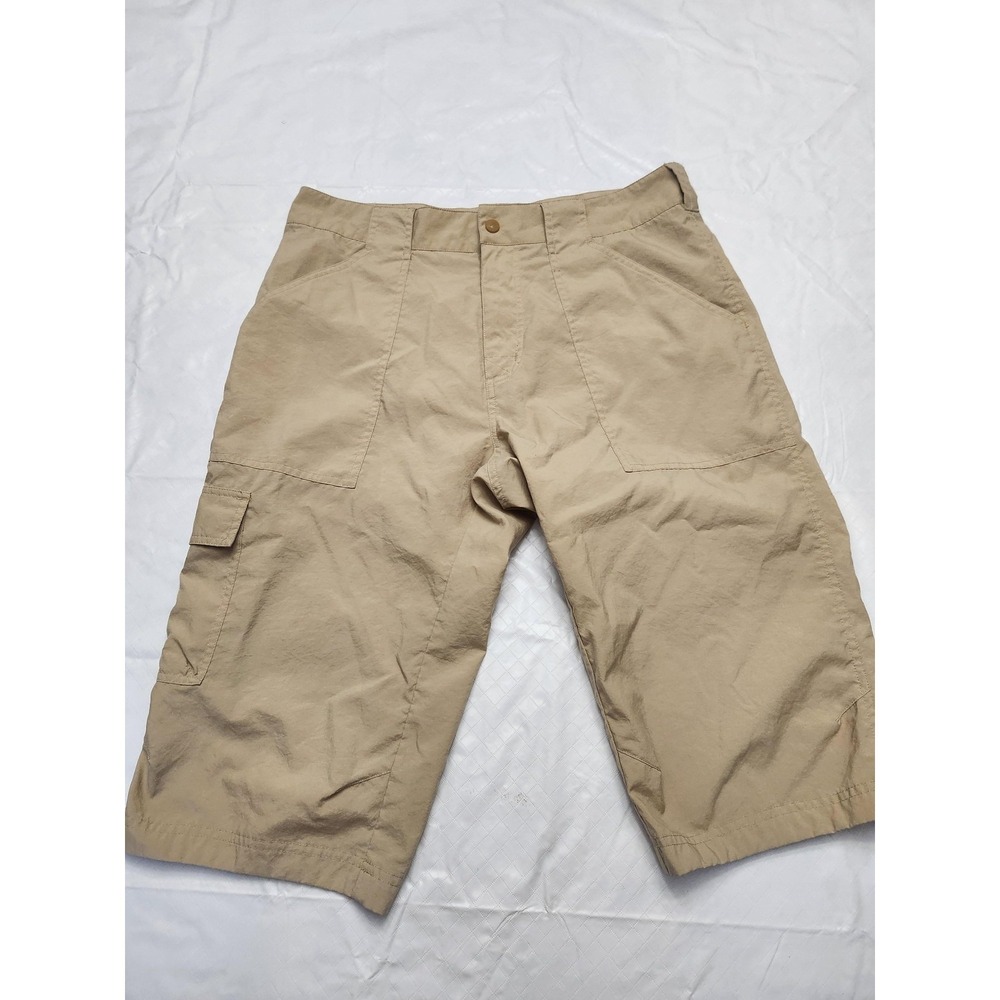 Nike ACG Cargo Shorts‎ Mens 32 Beige 12 Inseam Hiking Trail Outdoor 299200-295